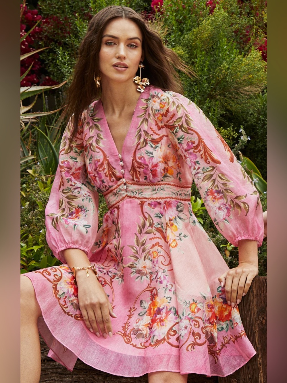Hale Bob Frida organza dress